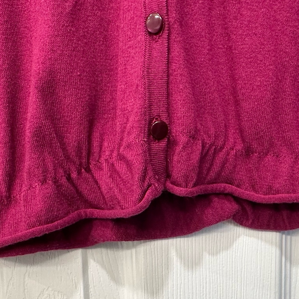 Apt 9 Fuchsia Beaded And Sequined Button Front Ca… - image 6